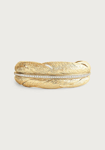 Anabel Aram Feather Narrow Cuff
