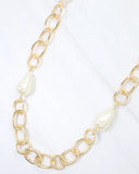 Caroline Hill Harrie Link and Pearl Accent Necklace