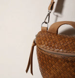 Daniella Lehavi Mia Crossbody Handbag in Woven Caramel