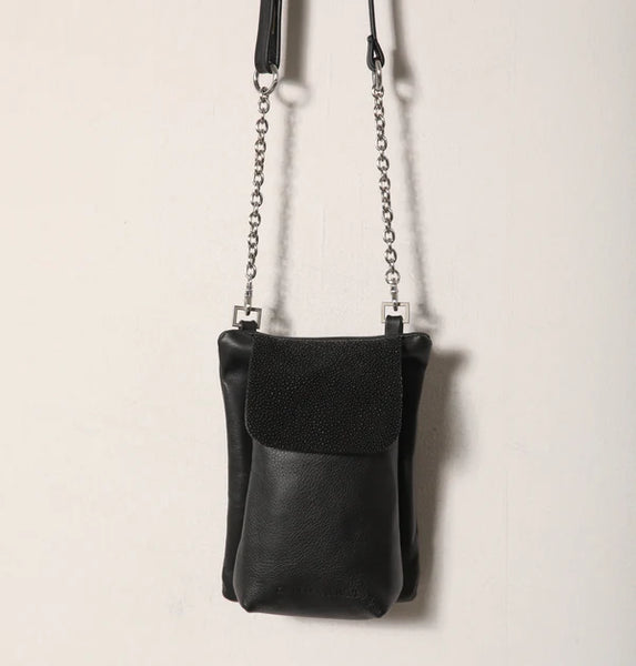 Daniella Lehavi Anita Mini Crossbody Bag in Black Stingray