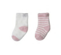 Barefoot Dreams COZYCHIC LITE HEART INFANT SOCK SET in Pink