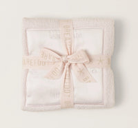 Barefoot Dreams CozyChic® Receiving Blanket with Satin Trim in Pink