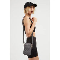 Sol and Selene Divide and Conquer Quilted Crossbody in Carbon