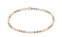 Enewton Hope Joy Pattern 2mm Bead Bracelet - Pink Metallic