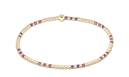 Enewton Hope Joy Pattern 2mm Bead Bracelet - Pink Metallic