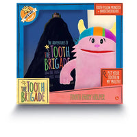 The Tooth Brigade Ollie Friendly Monster Tooth Fairy Pillow and Book Set
