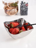 Pampa Bay Small Organic Square Bowl in Silver