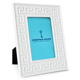 Jonathan Adler Charade Greek Key Frame in White 4x6