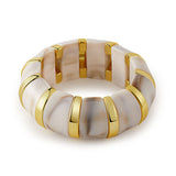 Persuasion Resin Chunky Stretch Statement Bracelet