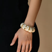 Persuasion Resin Chunky Stretch Statement Bracelet