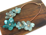 Persuasion Acrylic Floral Statement Necklace