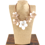 Persuasion Acrylic Floral Statement Necklace