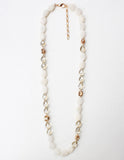 Persuasion Long Crystal and Bead Necklace