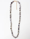 Persuasion Long Crystal and Bead Necklace