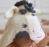 Elegant Baby Hooded Baby Bath Towel - Cow