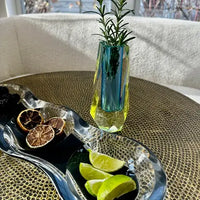 Crystal Cut Acrylic Bud Vase