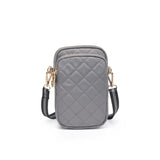 Sol and Selene Divide and Conquer Quilted Crossbody in Carbon