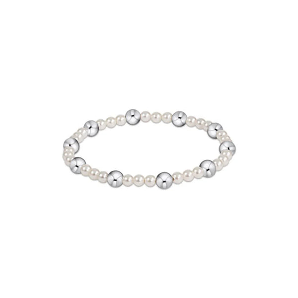 Enewton Pearl Sincerity Pattern 4mm Bead Bracelet - 6mm Sterling