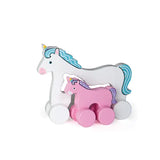 Unicorn Big & Little Sister Wooden Roller