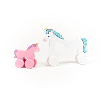 Unicorn Big & Little Sister Wooden Roller