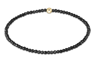 Enewton Faceted Hematite 2mm Bead Bracelet