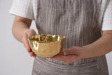 Pampa Bay Small Organic Square Bowl in Gold