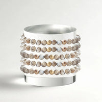 Lenny and Eva Gemstone Bracelet in 6mm Feldspar