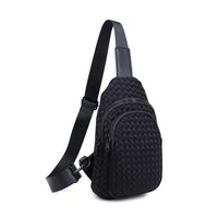 Sol and Selene Beyond the Horizon - Woven Neoprene Sling Backpack in Black