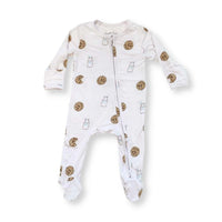 Dear Perli Footie Zippered One Piece in Cookie Craze