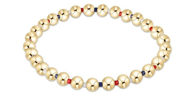 Enewton Hope Grateful 5mm Bead Bracelet in Firecracker