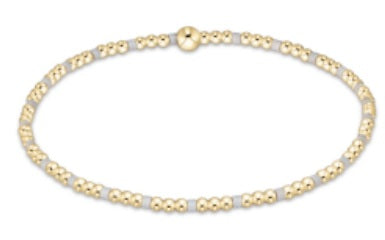 Enewton Hope Sincerity Pattern 2mm Bead Bracelet - White
