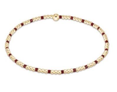 Enewton Hope Sincerity Pattern 2mm Bead Bracelet - Wine