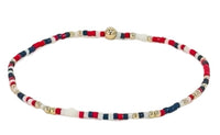 Enewton Hope Unwritten Bracelet in Firecracker (red, white, navy)