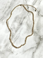 Iishii Designs Gold Filled Diamond Cut Circle Link Chain Necklace