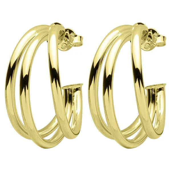 Sheila Fajl Triple Claire Hoop Earrings