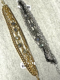 Iishii Designs Multi Row and Labradorite Bracelet