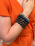 Jeanie 14mm Stretch Semi-Precious Stone Bracelet