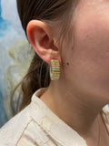 Iishii Designs Open Rib Hoop Earring