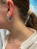Iishii Designs Open Rib Hoop Earring