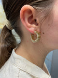 Iishii Designs Open Rib Hoop Earring