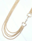 Caroline Hill Alana Horsebit Layered Chain Necklace