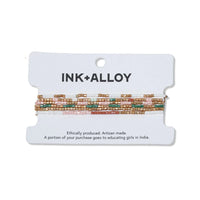 Ink + Alloy Macy Six Strands Luxe Beaded Bracelet Set Desert
