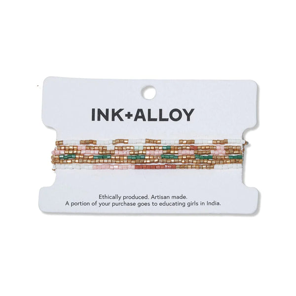 Ink + Alloy Macy Six Strands Luxe Beaded Bracelet Set Desert