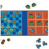 Crocodile Creek Magnetic Game Set: Tic Tac Toe and Checkers in Dino