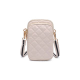 Sol and Selene Divide and Conquer Quilted Crossbody in Cream