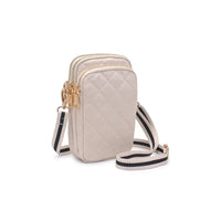 Sol and Selene Divide and Conquer Quilted Crossbody in Cream