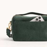 Hammitt Evan Crossbody in Green Room Suede