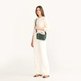 Hammitt Evan Crossbody in Green Room Suede