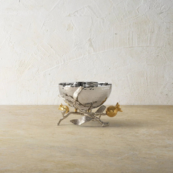 Michael Aram Pomegranate Silver and Gold Nut Bowl