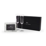 Michael Aram Reflective Champagne Flute and Frame Packaged Gift Set